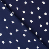 Crepe Moteada Azul Noche - Ribes y Casals