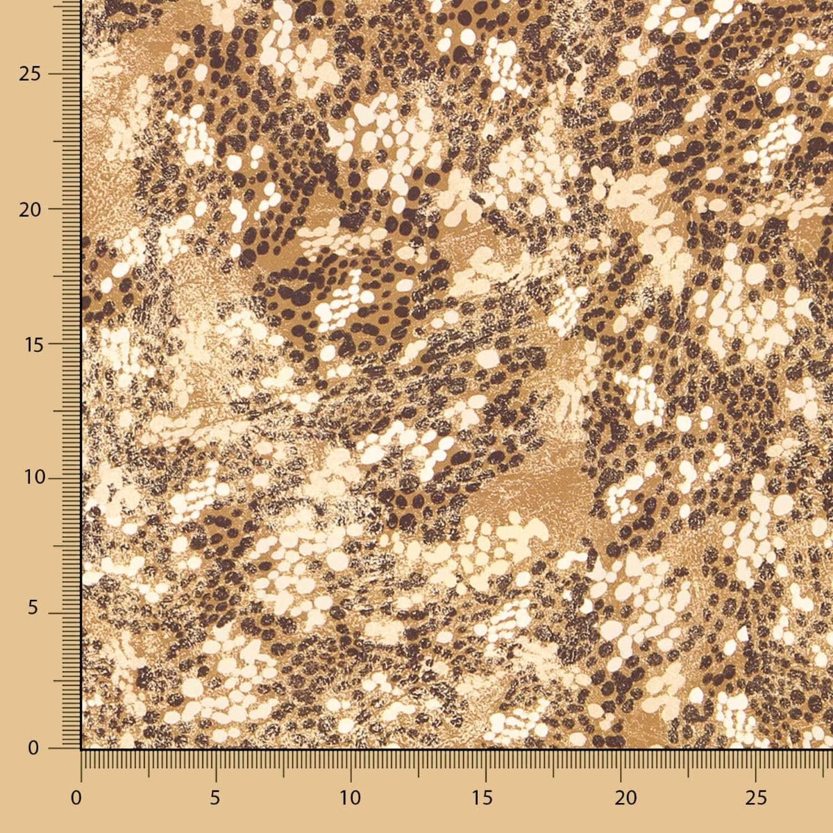 Crepe Moteado Leopardo Mokka - Ribes y Casals