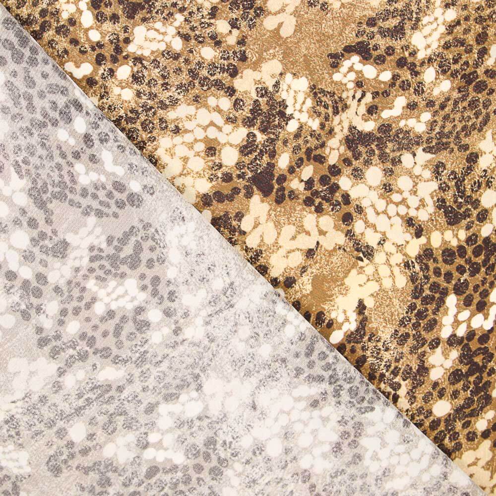 Crepe Moteado Leopardo Mokka - Ribes y Casals