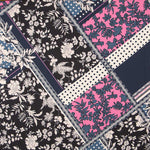 Crepe Pacthwork Azul Noche - Ribes y Casals