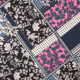 Crepe Pacthwork Azul Noche - Ribes y Casals