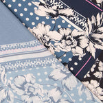 Crepe Pacthwork Azul Noche - Ribes y Casals