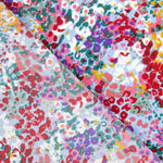 Crepe Poliéster Flor Confetti Azul - Ribes y Casals