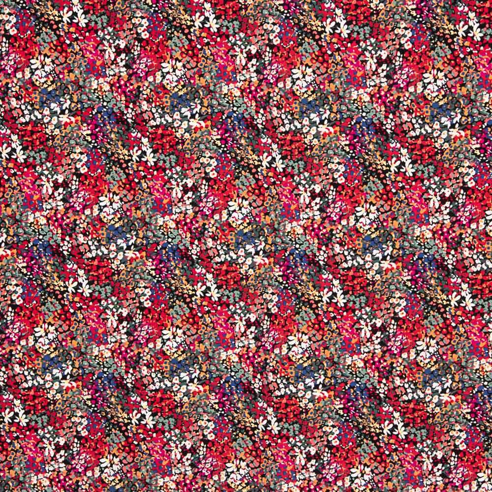 Crepe Poliéster Flor Confetti Rojo - Ribes y Casals