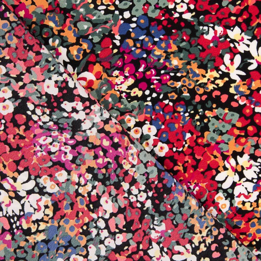 Crepe Poliéster Flor Confetti Rojo - Ribes y Casals