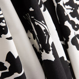 Crepe Poliéster Flor Dibujo Blanco - Ribes y Casals