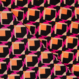 Crepe Poliéster Geo Fucsia - Ribes y Casals