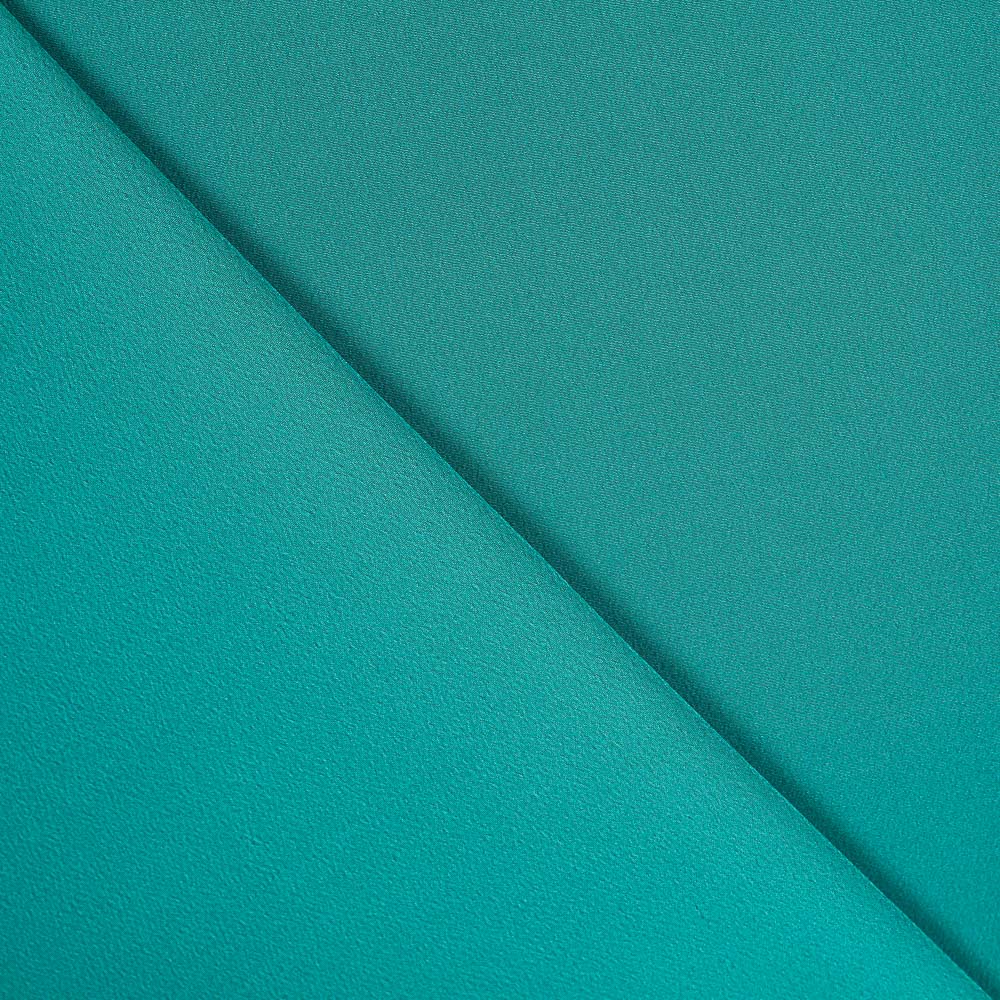 Retal Crepe Poliéster Verde Fuerte 60x145 cm - Ribes y Casals