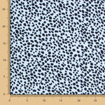 Crepe Viscosa Leopardo Azul - Ribes y Casals