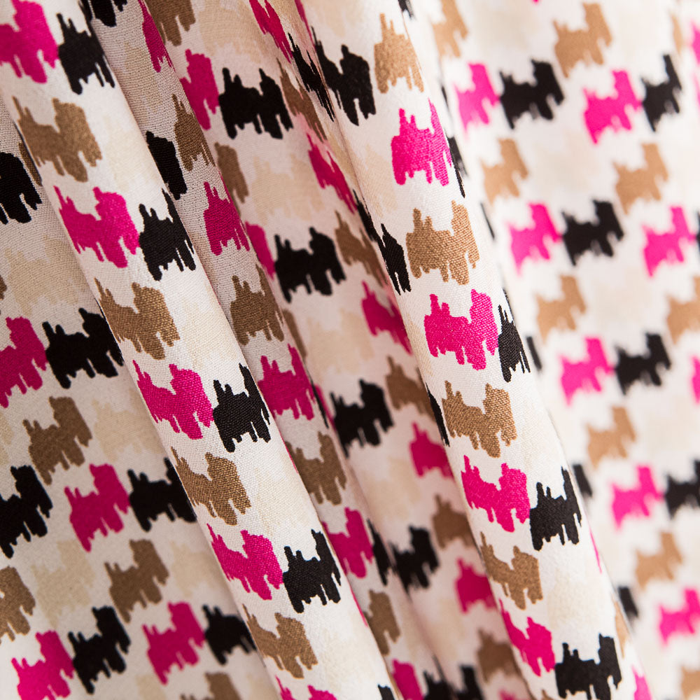 Crepe Viscosa Moteado Multicolor - Ribes y Casals