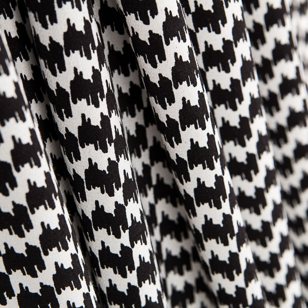 Crepe Viscosa Moteado Negro - Ribes y Casals