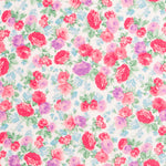 Crepe Viscosa Rosas Vintage - Ribes y Casals