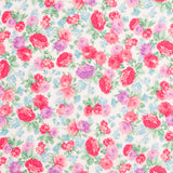 Crepe Viscosa Rosas Vintage - Ribes y Casals