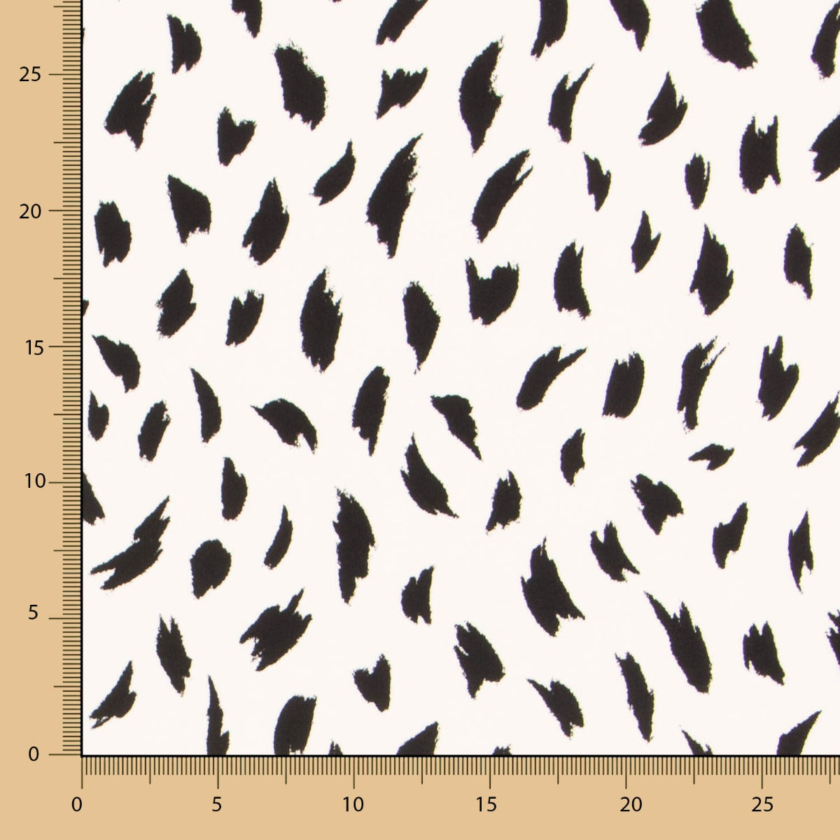 Crepe Viscosa Trazos Maxi Cruda - Ribes y Casals