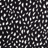 Crepe Viscosa Trazos Maxi Negra - Ribes y Casals