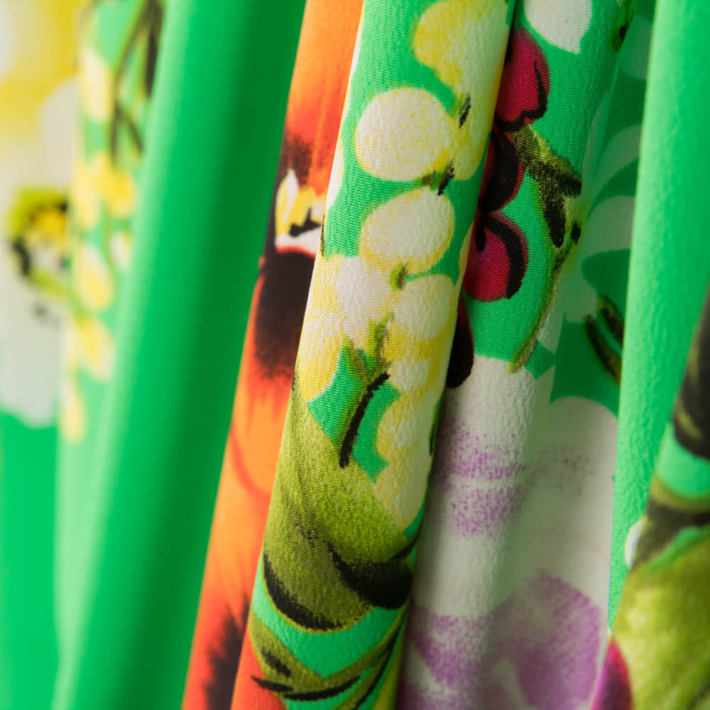 Retal Crepe Zambra Verde 110x140 cm - Ribes y Casals