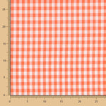 Cuadro Vichy Naranja 1cm. - Ribes y Casals