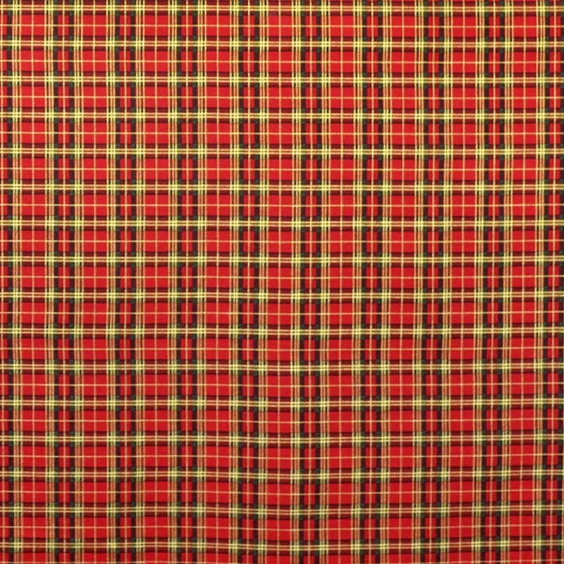 Algodón Navidad Cuadros Regalo Rojo - Ribes y Casals