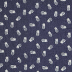 Denim Elástico Piñas Azul Oscuro - Ribes y Casals