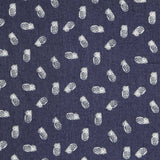 Denim Elástico Piñas Azul Oscuro - Ribes y Casals