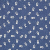 Denim Elástico Piñas Azul - Ribes y Casals
