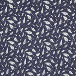 Denim Elástico Plumas Azul Oscuro - Ribes y Casals