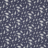 Denim Elástico Plumas Azul Oscuro - Ribes y Casals