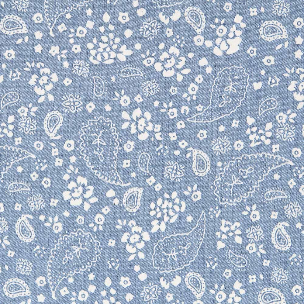 Denim Flores Paisley Azul - Ribes y Casals