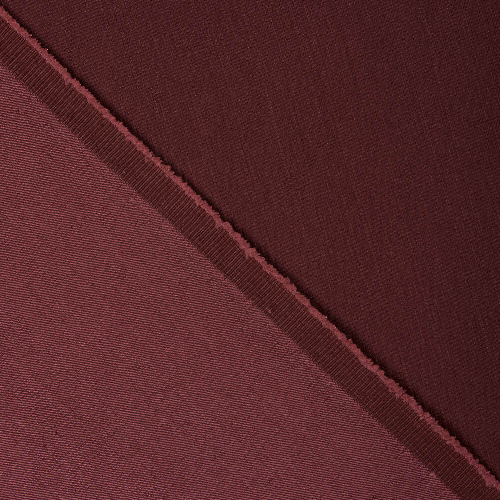 Denim Algodón Granate - Ribes y Casals