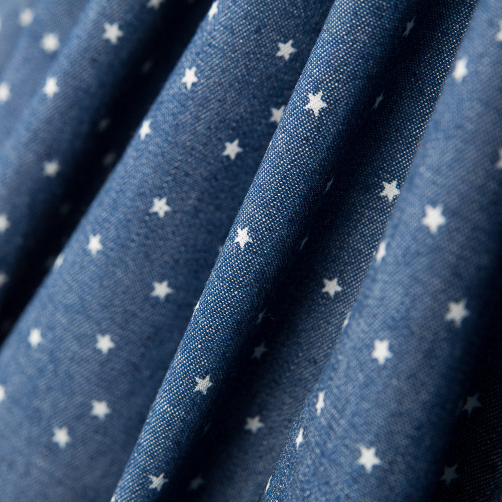 Denim Algodón Medio Estrellas Mini - Ribes y Casals