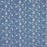 Denim Bordado Flor Lúrex - Ribes y Casals