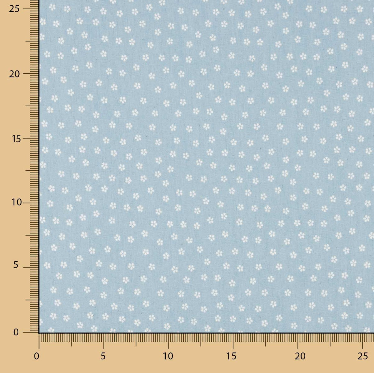 Denim Camisero Margaritas Azul Claro - Ribes y Casals