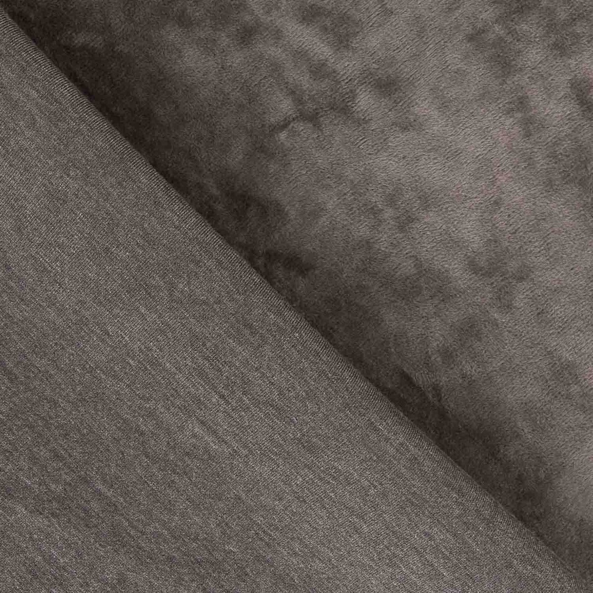 Doble Cara Minky-Polar Gris Medio - Ribes y Casals