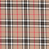 Doble Faz Cuadro Escocés Camel Ante Camel - Ribes y Casals