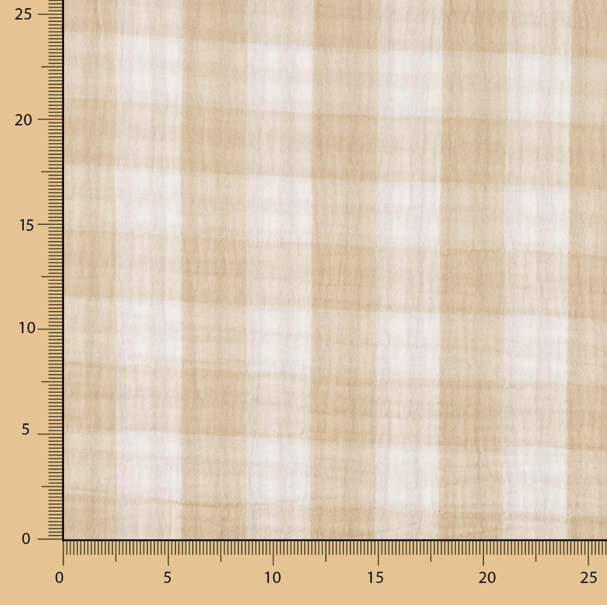 Doble Gasa Vichy Reversible Arena - Ribes y Casals