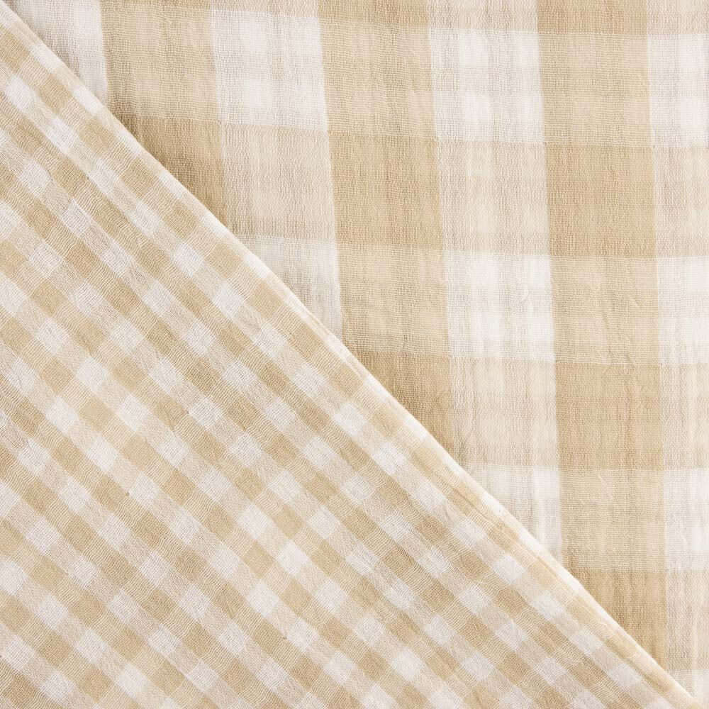 Doble Gasa Vichy Reversible Arena - Ribes y Casals