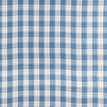 Doble Gasa Vichy Reversible Azul Denim Oscuro - Ribes y Casals