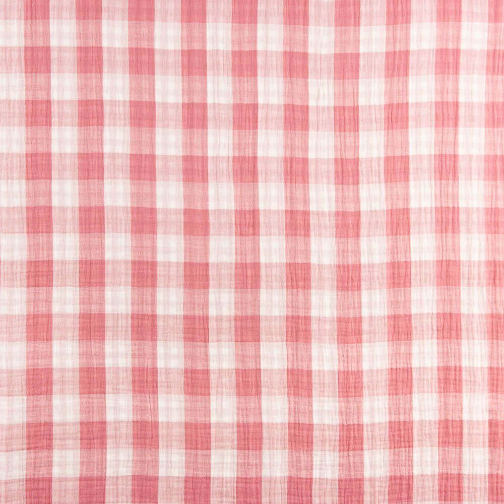 Doble Gasa Vichy Reversible Rosa Maquillaje - Ribes y Casals