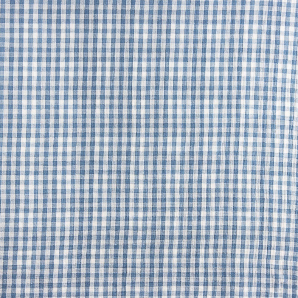 Doble Gasa Vichy Reversible Azul - Ribes y Casals