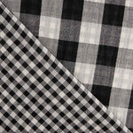 Doble Gasa Vichy Reversible Negra - Ribes y Casals