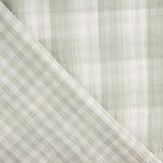 Doble Gasa Vichy Reversible Verde - Ribes y Casals