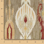Loneta Efecto Lino Ikat Oriental Topo - Ribes y Casals