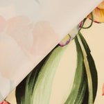 Gabardina Elástica Tulipanes Crudo - Ribes y Casals