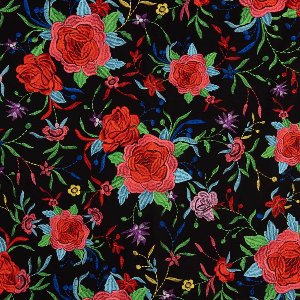 Gabardina Elástica Manila Negro - Ribes y Casals