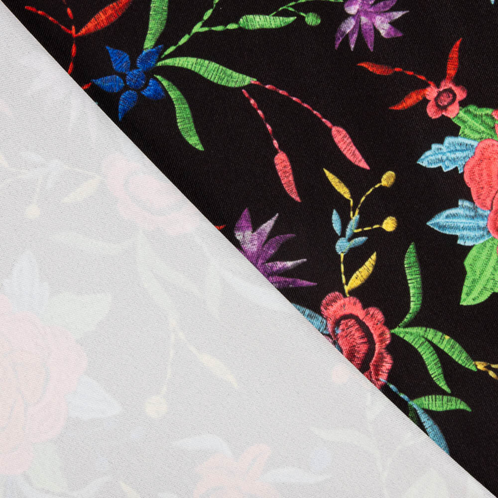 Gabardina Elástica Manila Negro - Ribes y Casals