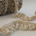 Encaje Bolillo Nylon Beige 30mm - Ribes y Casals