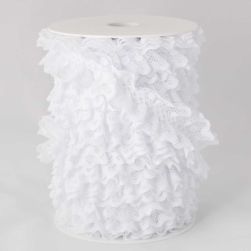 Encaje Bolillo Nylon Blanco 30mm - Ribes y Casals