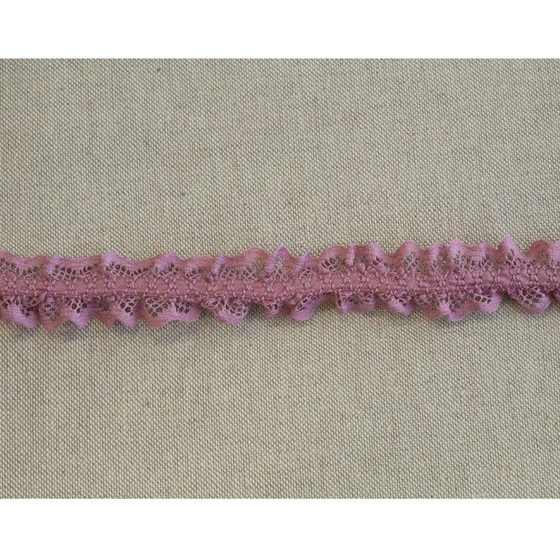 Encaje Bolillo Nylon Rosa 25mm - Ribes y Casals