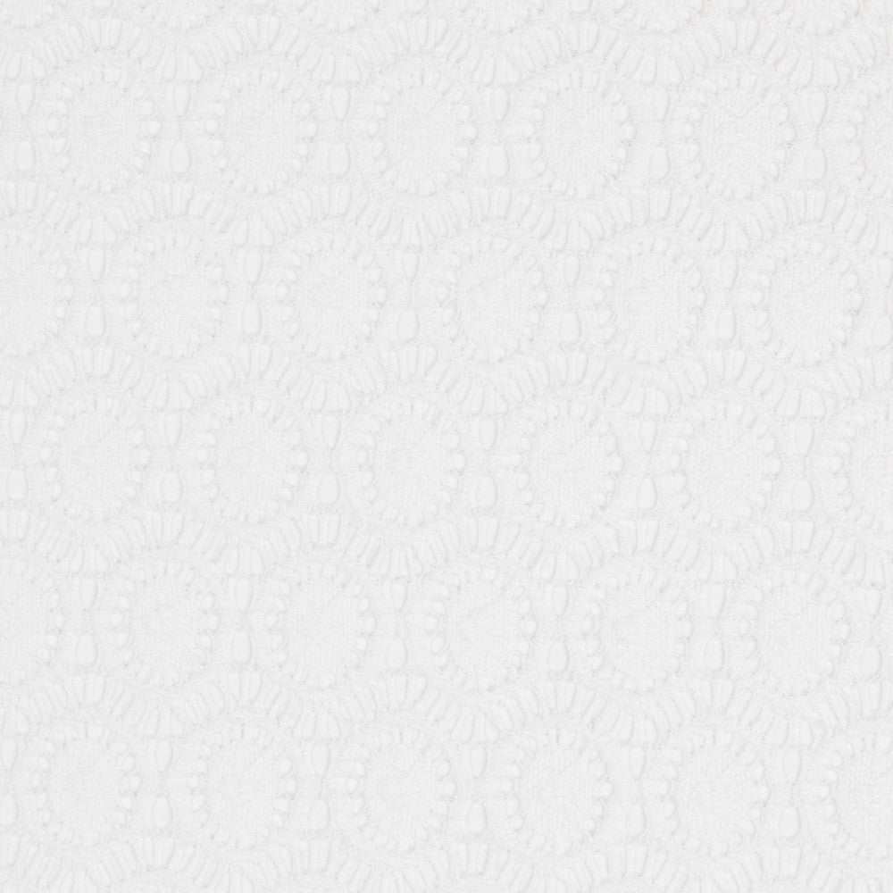 Encaje Elástico Geométrico Blanco Natural - Ribes y Casals