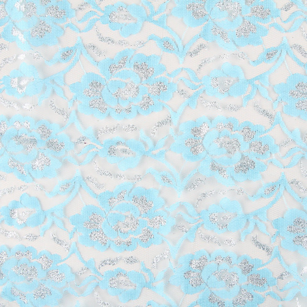 Encaje Lurex Azul Plata - Ribes y Casals
